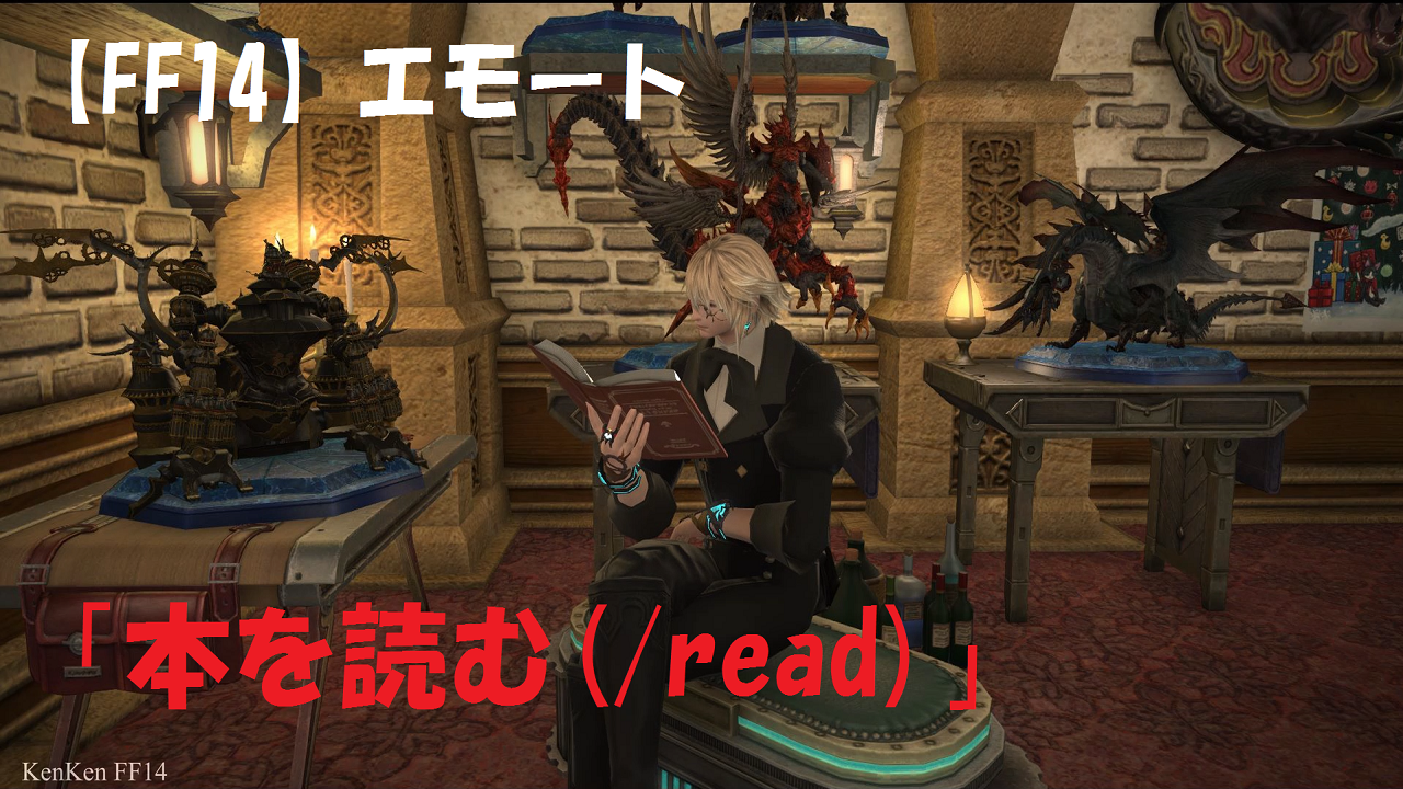 Ken Kenken 日記 本を読む男 5 21新エモート 本を読む Read を使ってみただけの動画 Final Fantasy Xiv The Lodestone